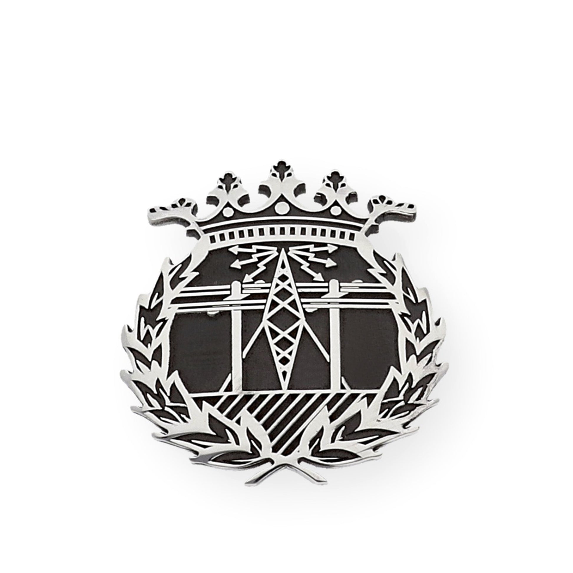 Pin Insignia Profesional de Ingeniería en Telecomunicaciones en Plata de Ley 925