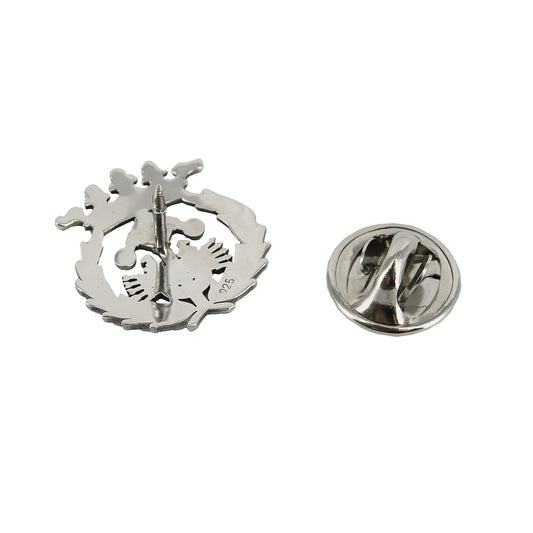 Pin Insignia Profesional de Ingeniería Industrial en Plata de Ley 925