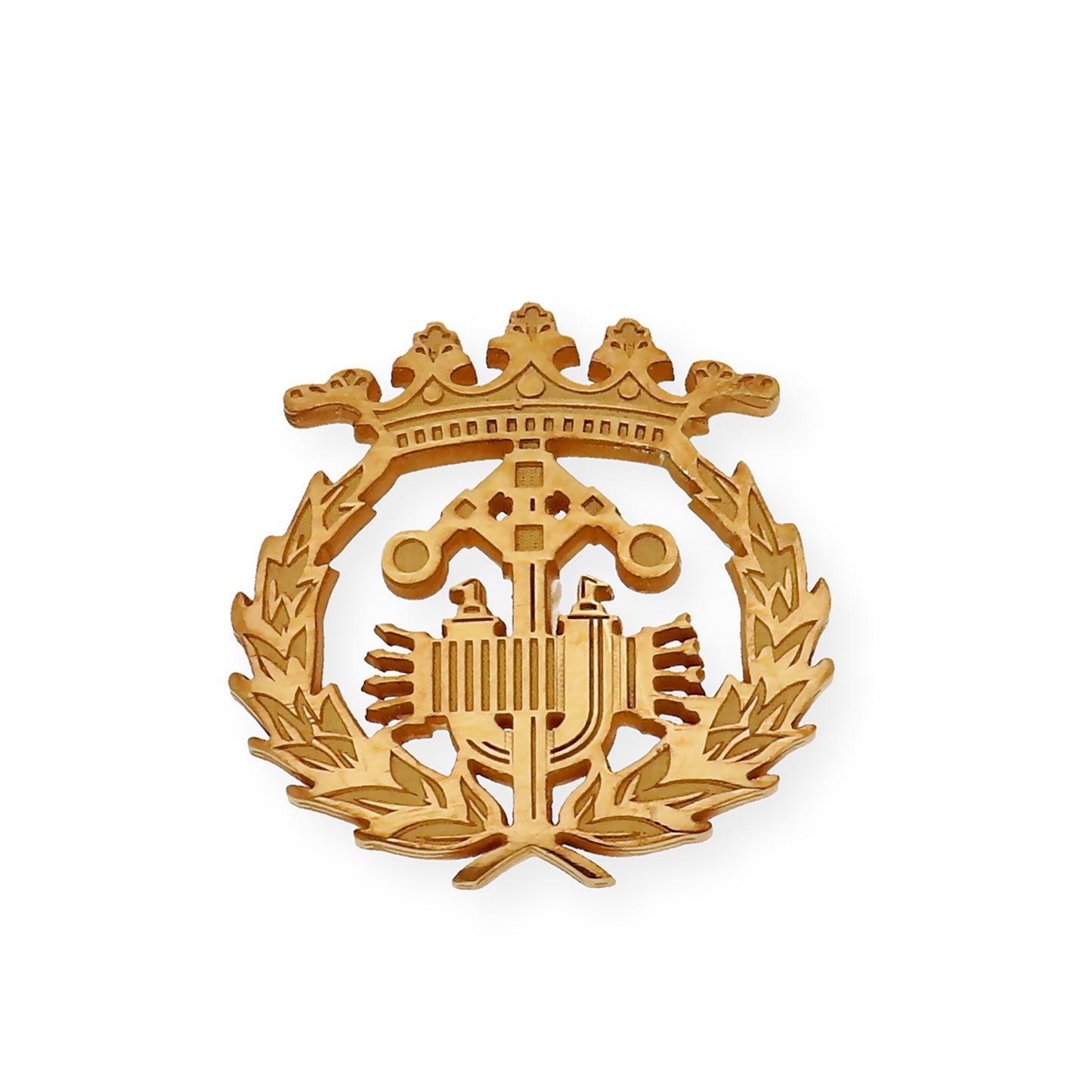 Pin Insignia Profesional de Ingeniería Industrial en Plata de Ley 925 Bañada en Oro de 18K