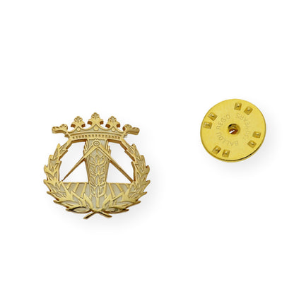 Pin Insignia Profesional de Ingeniería Técnica Agrícola en Oro de Ley 18K