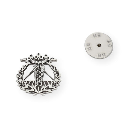 Pin Insignia Profesional de Ingeniería Técnica Agrícola en Plata de Ley 925