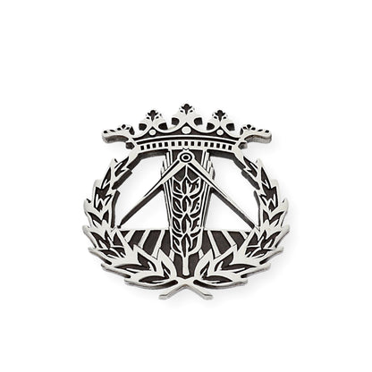 Pin Insignia Profesional de Ingeniería Técnica Agrícola en Plata de Ley 925