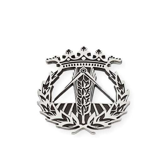 Pin Insignia Profesional de Ingeniería Técnica Agrícola en Plata de Ley 925