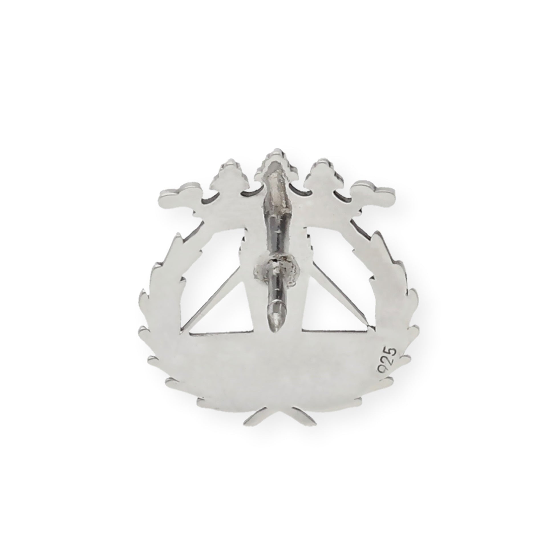 Pin Insignia Profesional de Ingeniería Técnica Agrícola en Plata de Ley 925