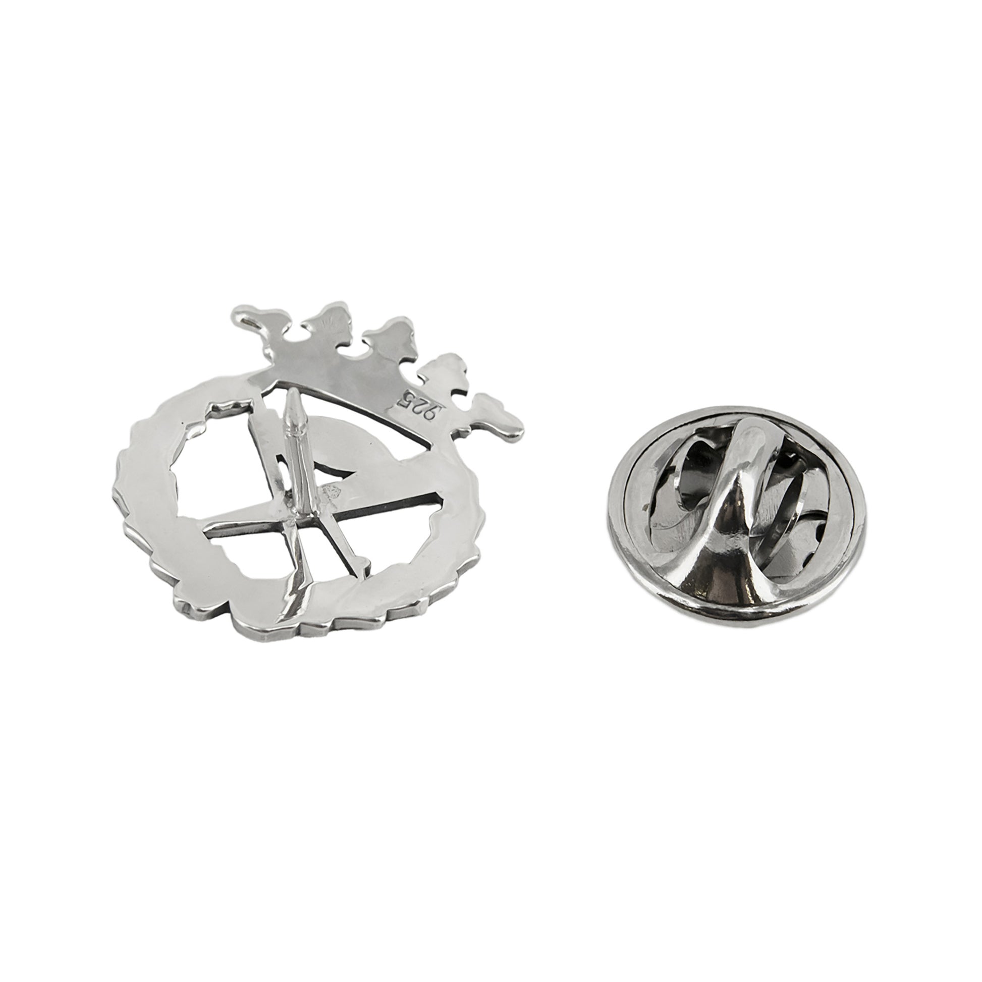 Pin Insignia Profesional de Matemáticas en Plata de Ley 925
