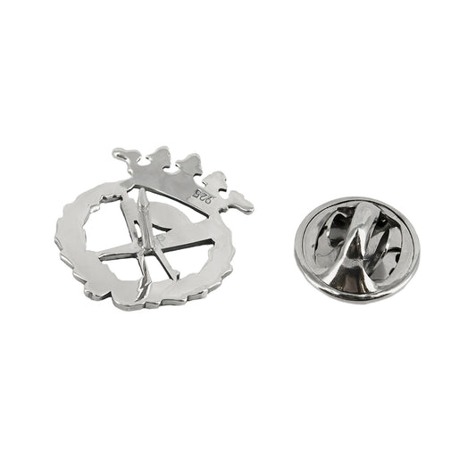 Pin Insignia Profesional de Matemáticas en Plata de Ley 925