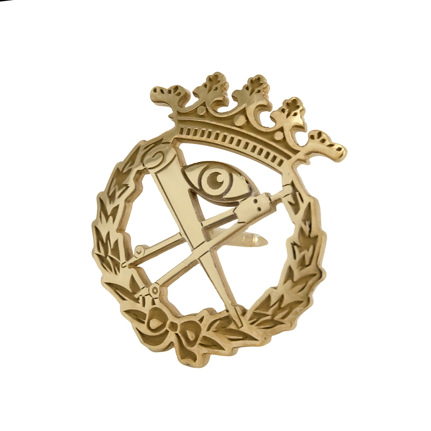 Pin Insignia Profesional de Matemáticas en Plata de Ley 925 Bañada en Oro de 18K