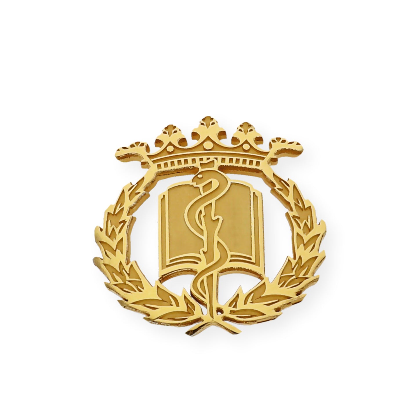 Pin Insignia Profesional de Medicina en Oro de Ley 18K