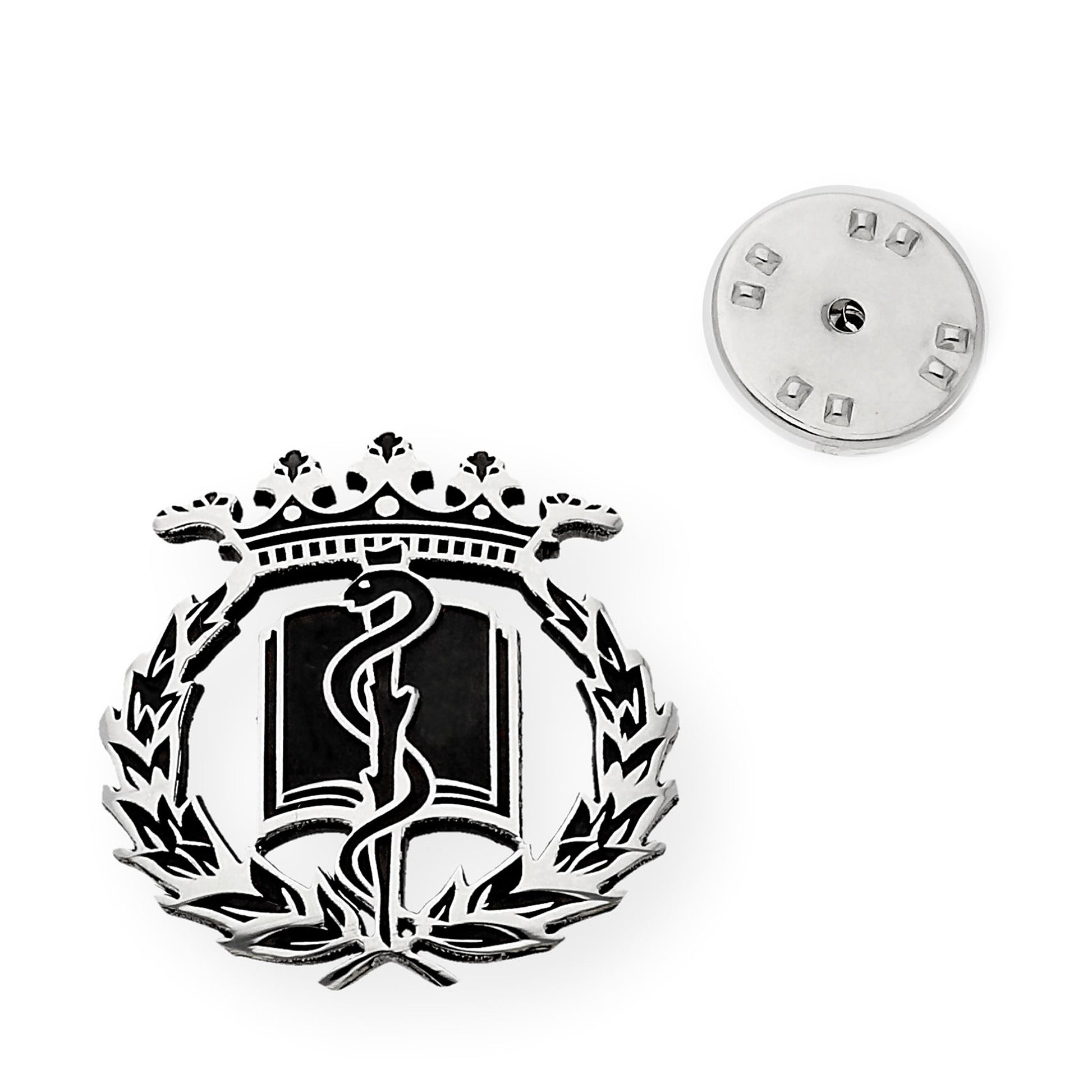 Pin Insignia Profesional de Medicina en Plata de Ley 925