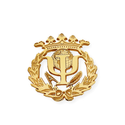 Pin Insignia Profesional de Pedagogía en Plata de Ley 925 Bañada en Oro de 18K