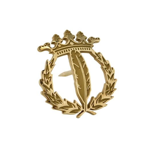 Pin Insignia Profesional de Periodismo en Oro de Ley 18K
