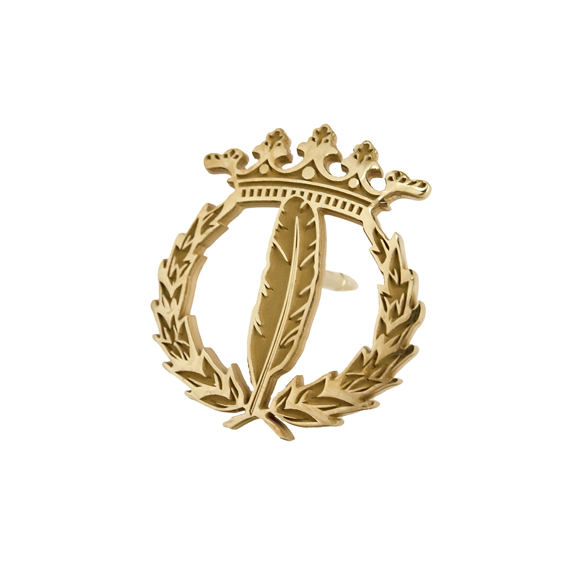 Pin Insignia Profesional de Periodismo en Plata de Ley 925 Bañada en Oro de 18K