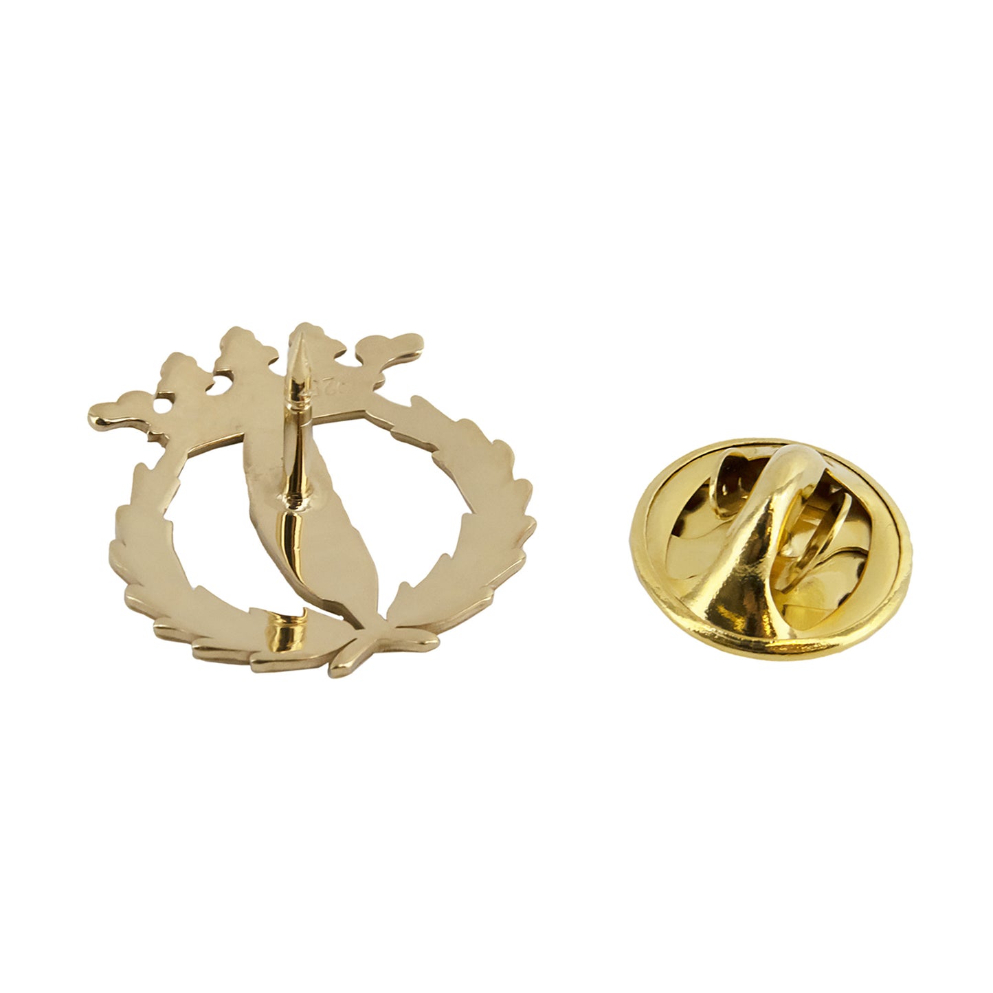Pin Insignia Profesional de Periodismo en Plata de Ley 925 Bañada en Oro de 18K