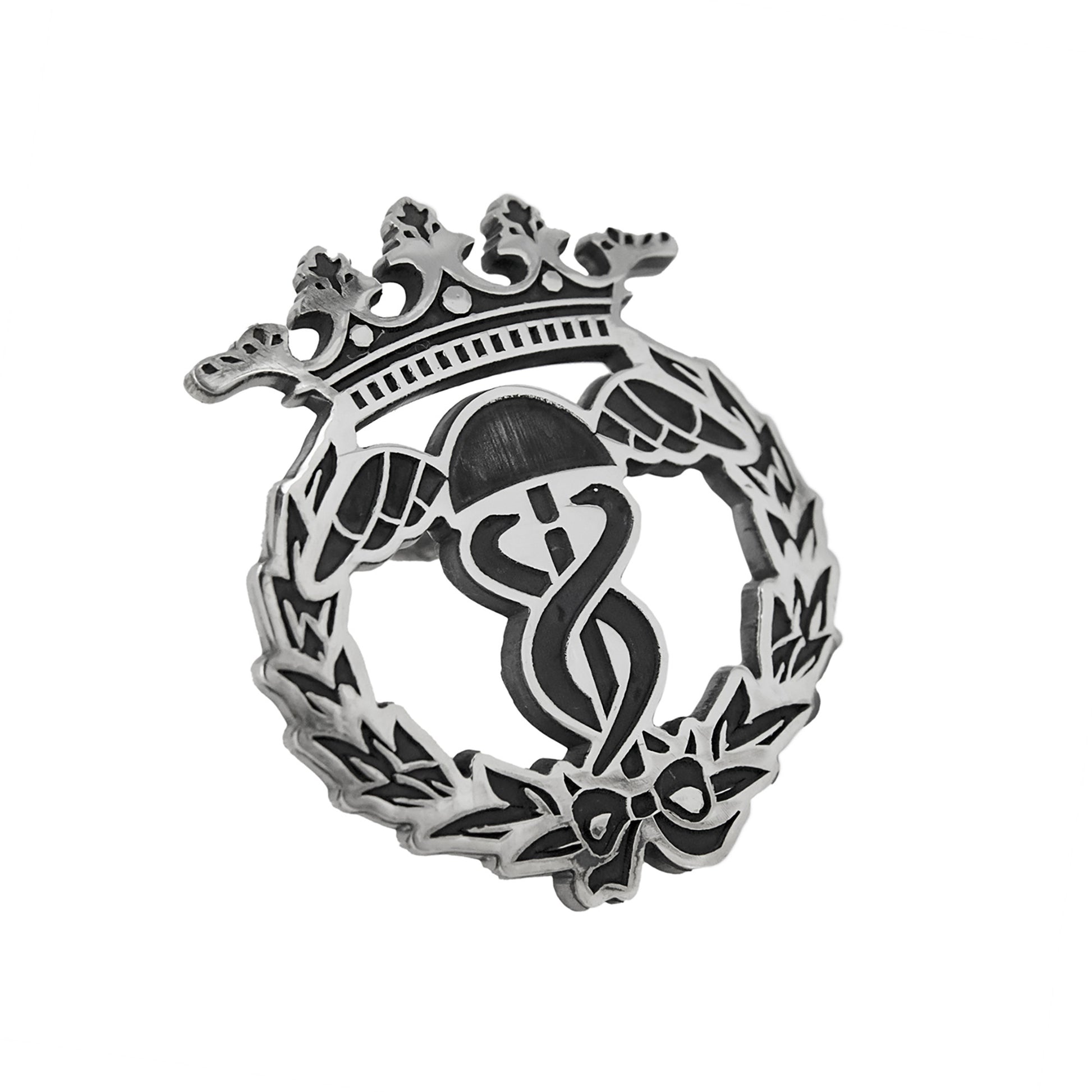 Pin Insignia Profesional de Turismo y Finanzas en Plata de Ley 925