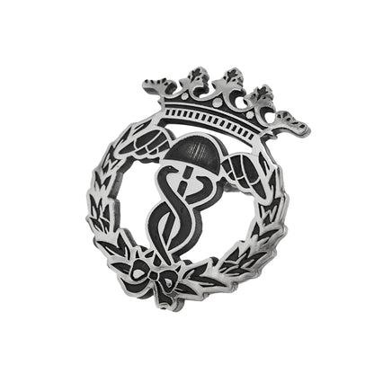 Pin Insignia Profesional de Turismo y Finanzas en Plata de Ley 925