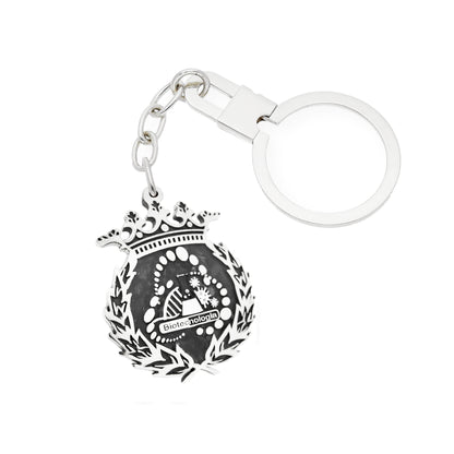 Llavero Insignia de Biotecnología en Plata de Ley 925