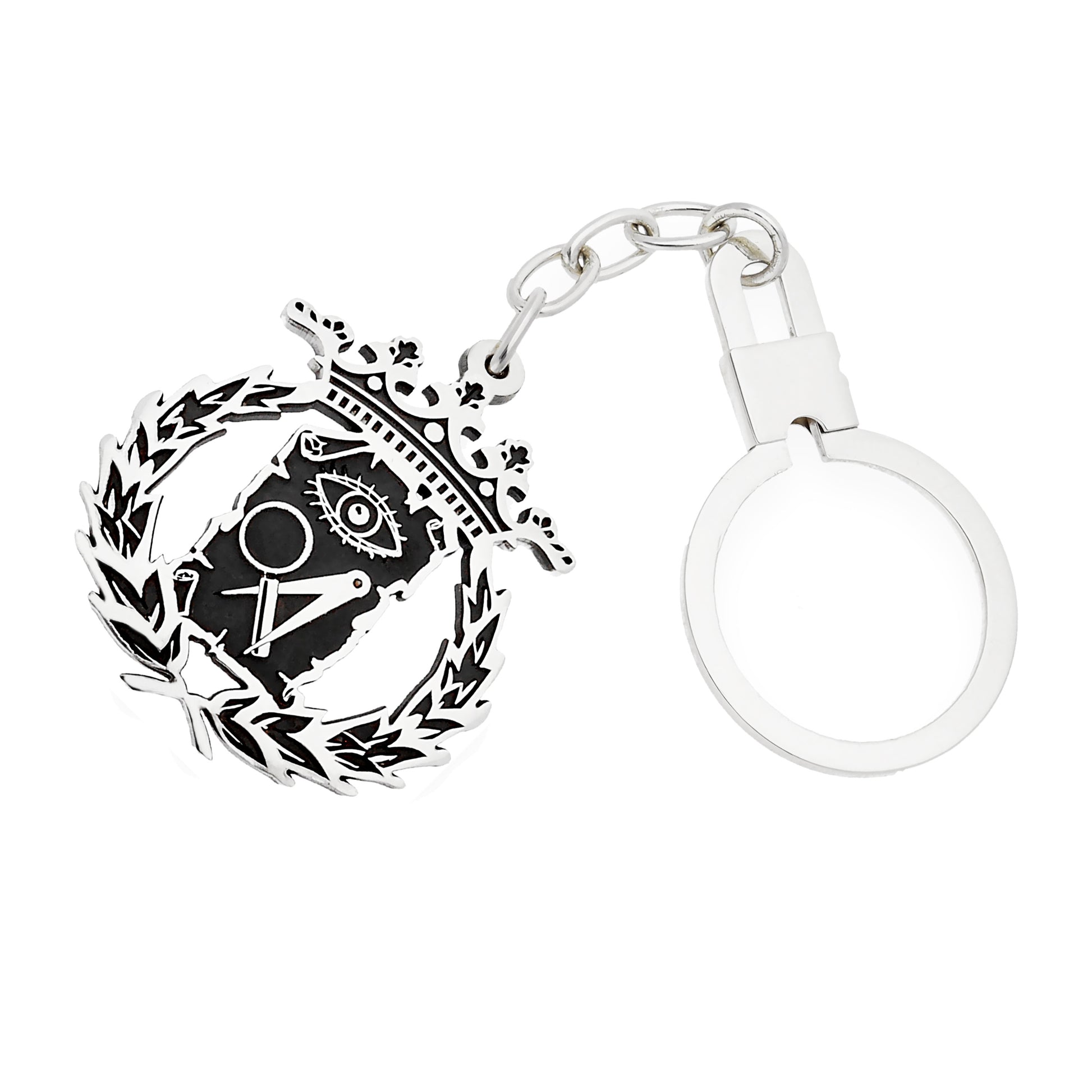 Llavero Insignia de Ciencias Exactas en Plata de Ley 925