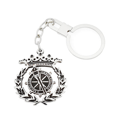 Llavero Insignia de Ciencias Políticas y Sociología en Plata de Ley 925