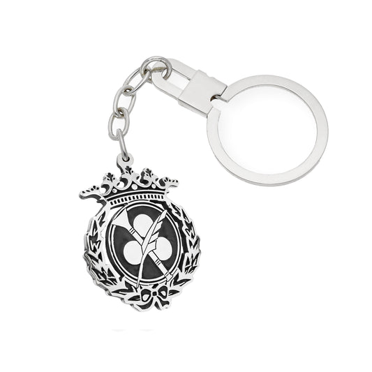 Llavero Insignia de Comunicación Audiovisual en Plata de Ley 925