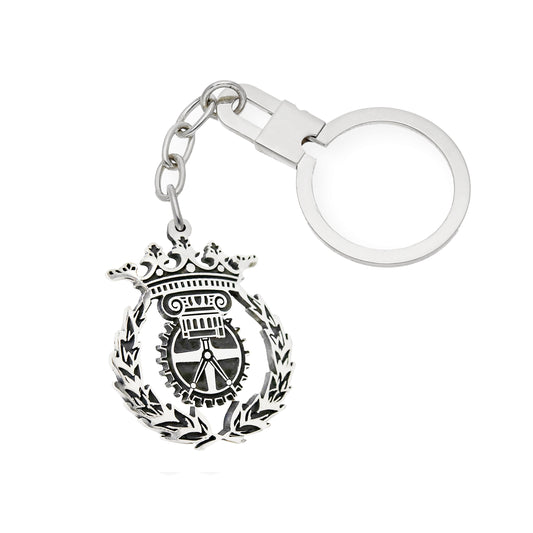 Llavero Insignia de Delineante en Plata de Ley 925