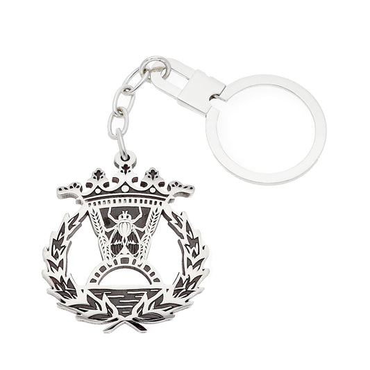 Llavero Insignia de Económicas en Plata de Ley 925