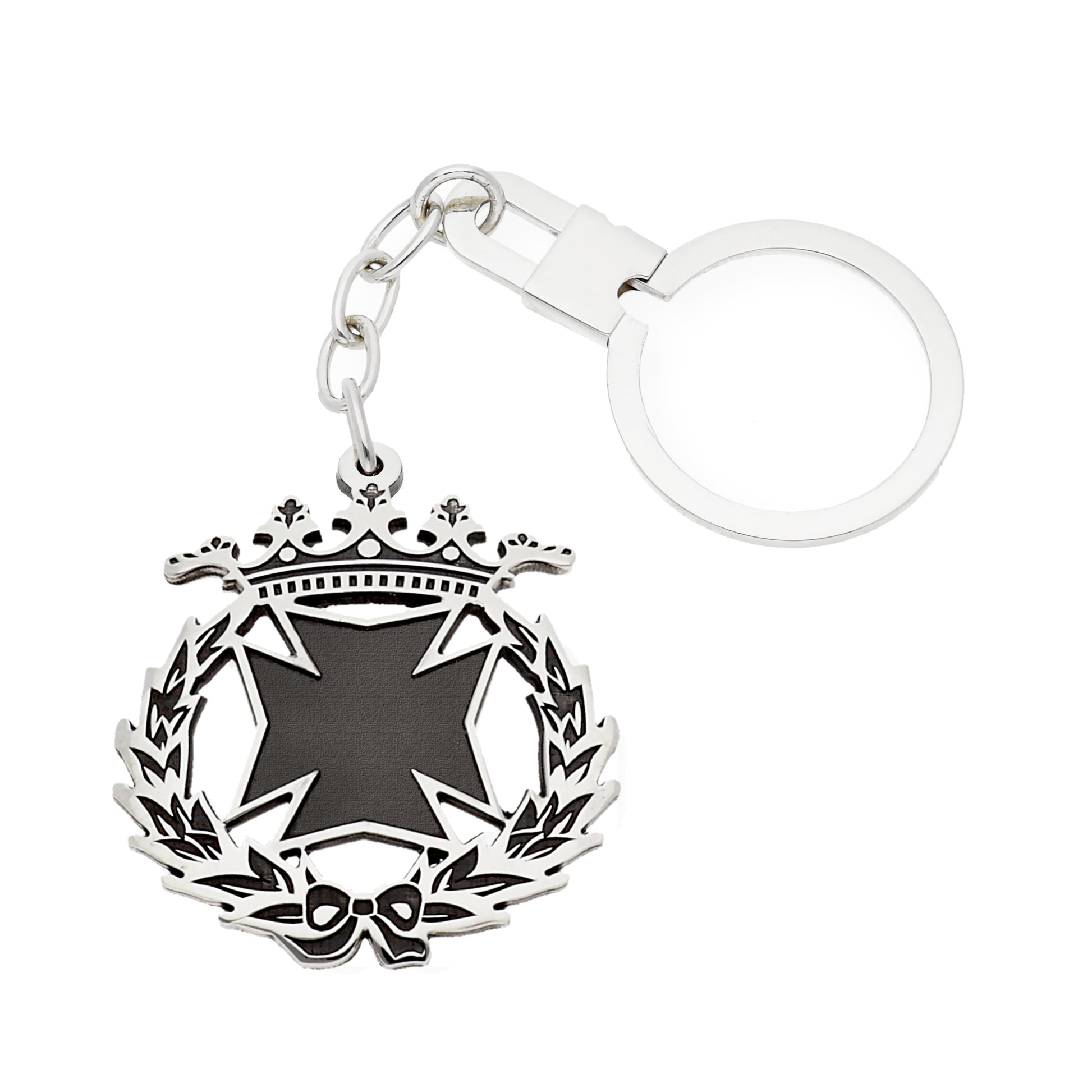 Llavero Insignia de Enfermería en Plata de Ley 925