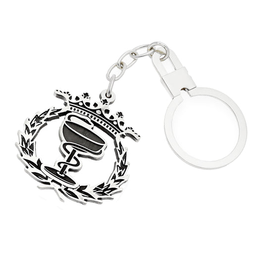 Llavero Insignia de Farmacia en Plata de Ley 925