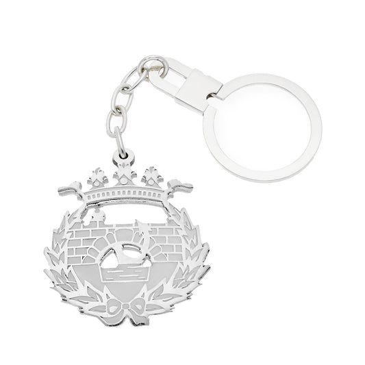 Llavero Insignia de Ingeniería de Caminos en Plata de Ley 925