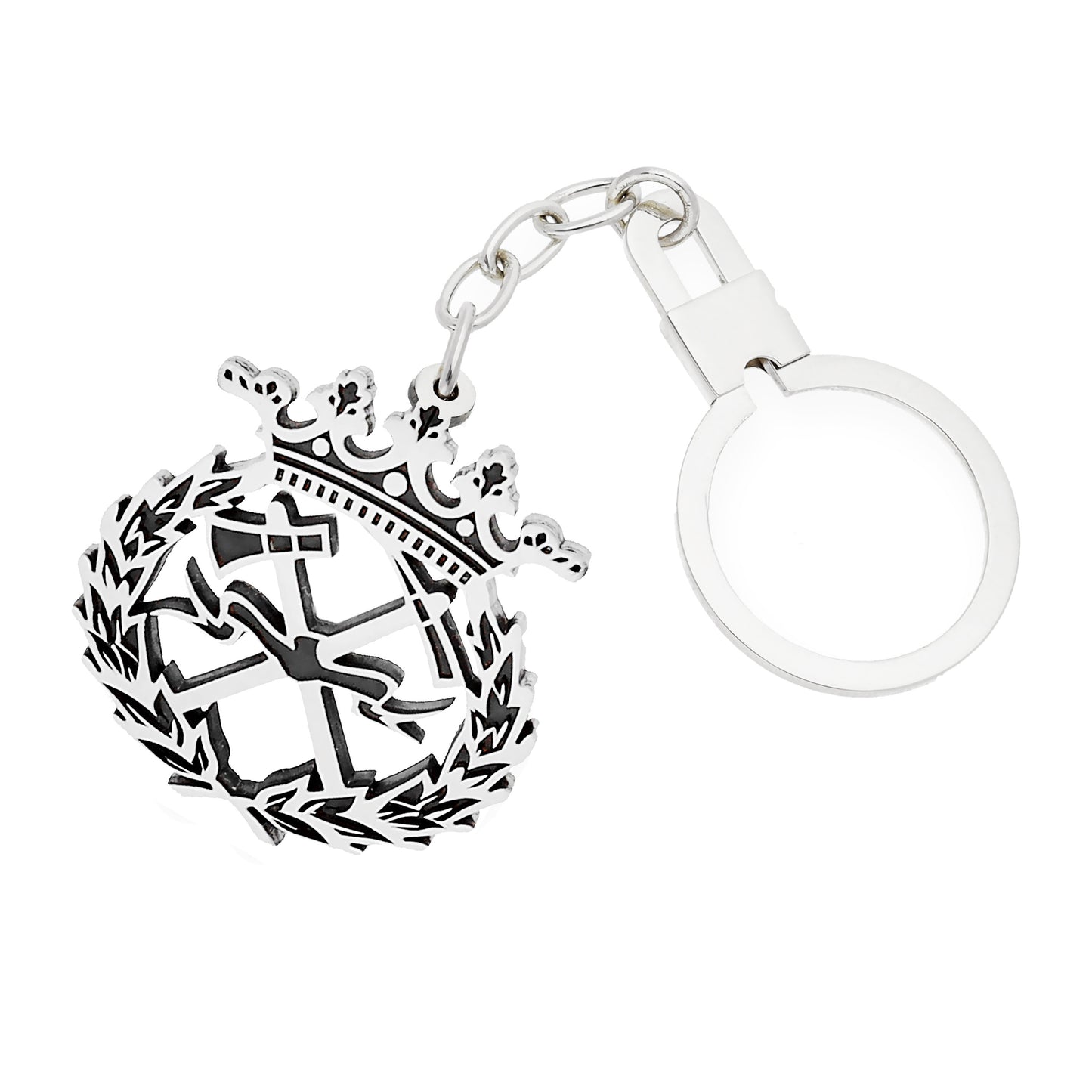 Llavero Insignia de Ingeniería de Montes en Plata de Ley 925