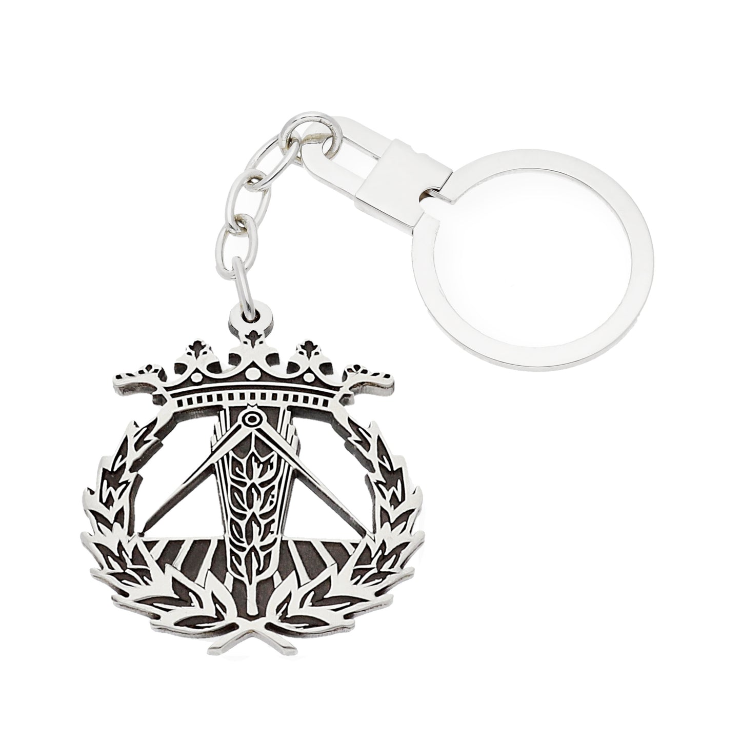 Llavero Insignia de Ingeniería Técnica Agrícola en Plata de Ley 925