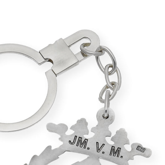 Llavero Insignia de Ingeniería Técnica Agrícola en Plata de Ley 925