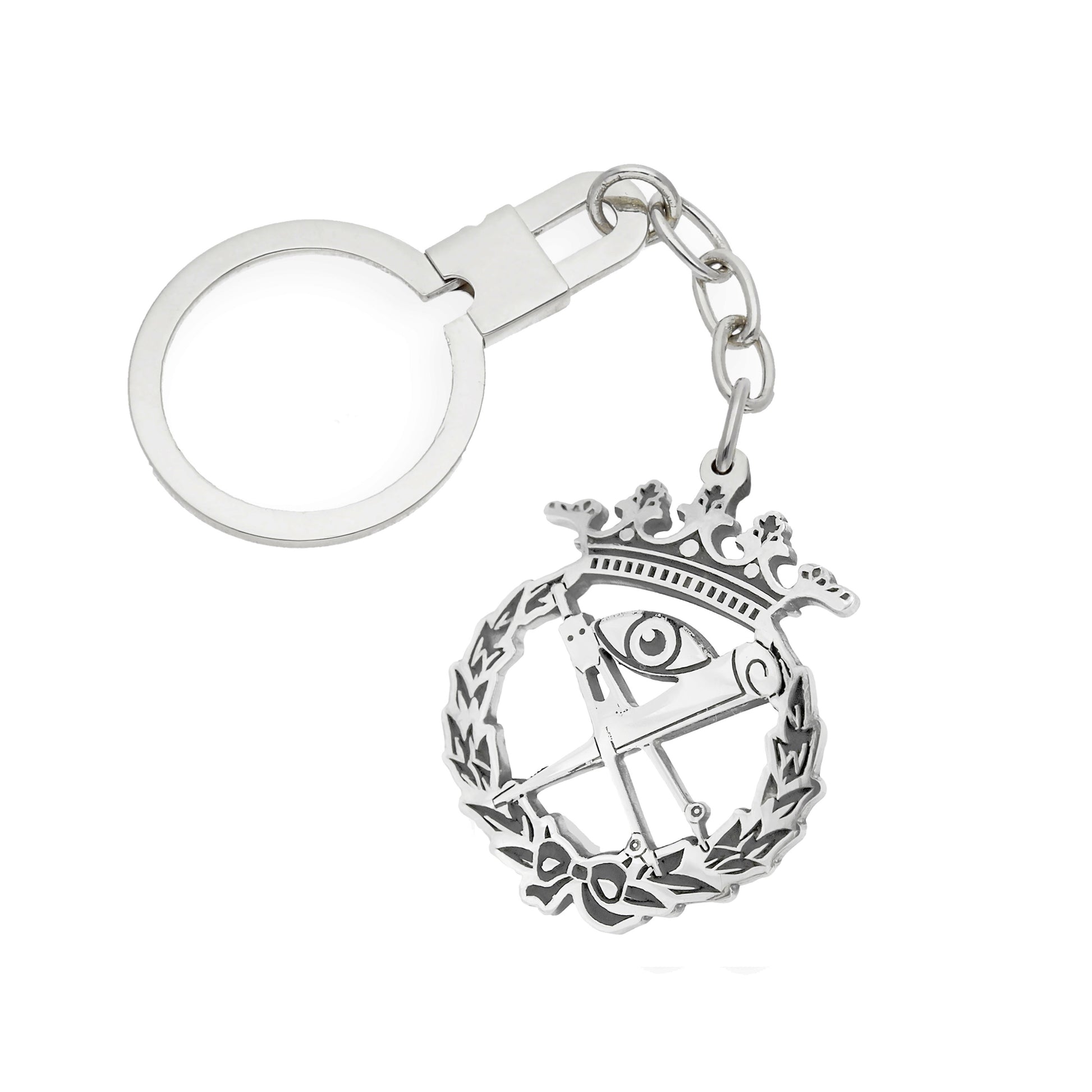 Llavero Insignia de Matemáticas en Plata de Ley 925