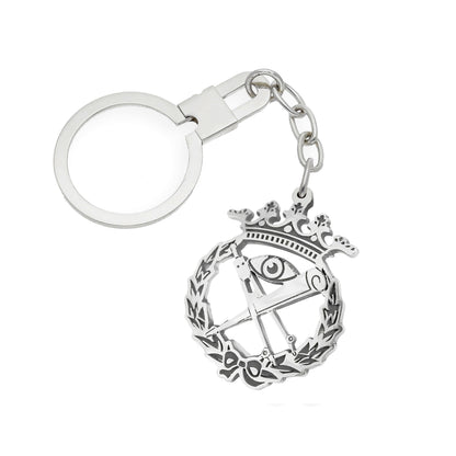 Llavero Insignia de Matemáticas en Plata de Ley 925