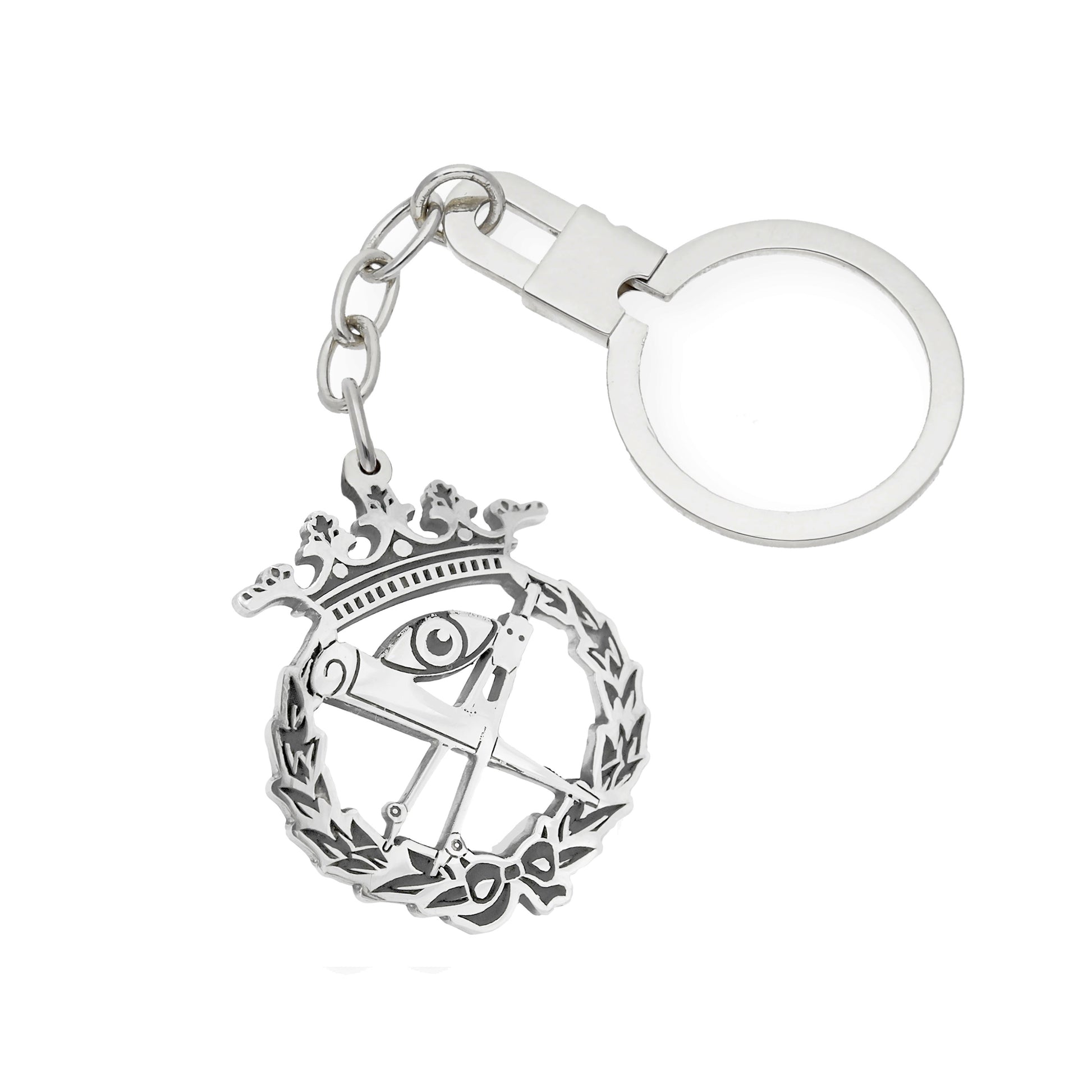 Llavero Insignia de Matemáticas en Plata de Ley 925