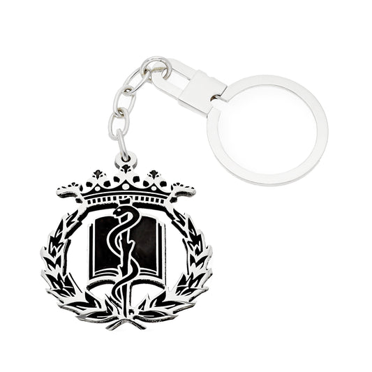 Llavero Insignia de Medicina en Plata de Ley 925