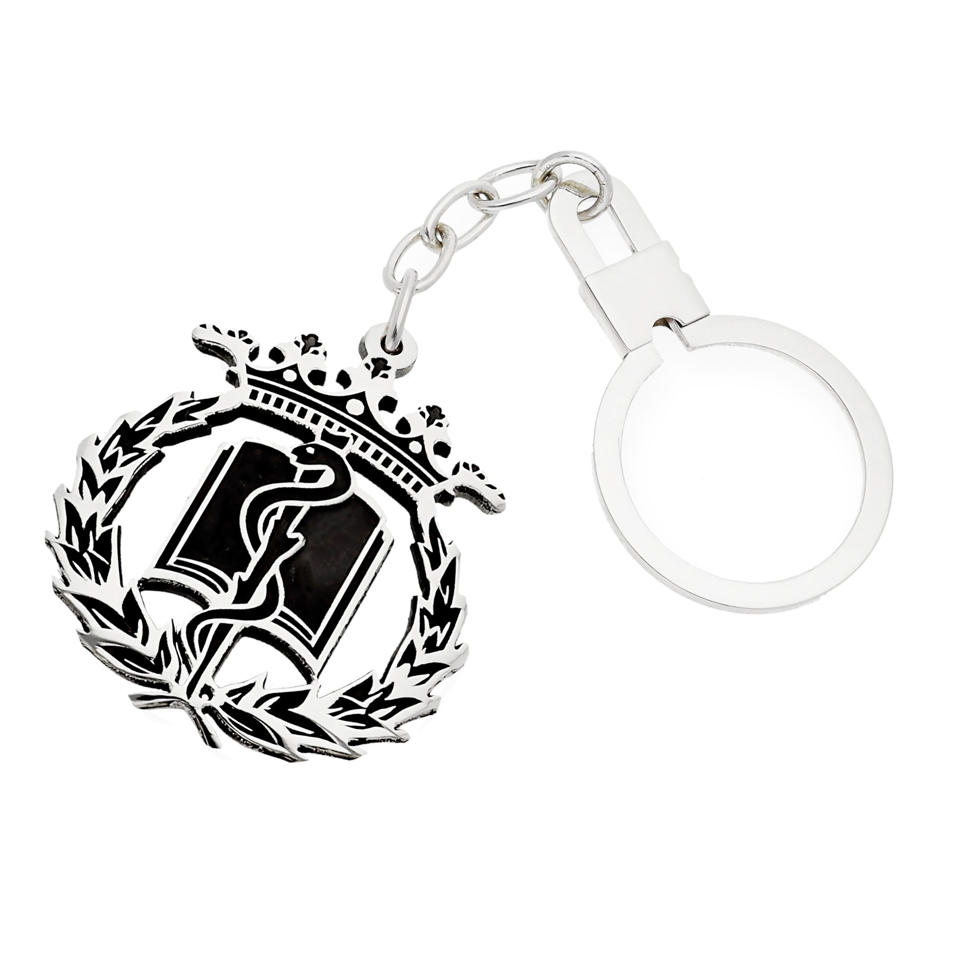 Llavero Insignia de Medicina en Plata de Ley 925