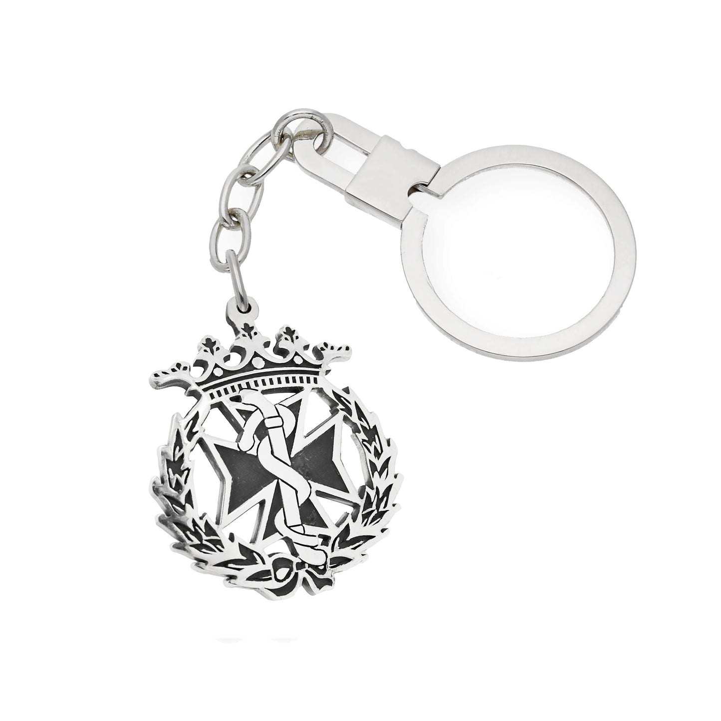 Llavero Insignia de Odontología en Plata de Ley 925