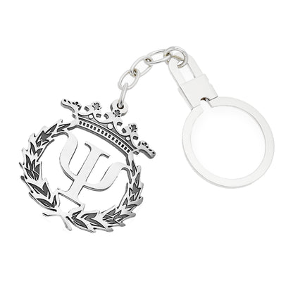 Llavero Insignia de Psicología en Plata de Ley 925