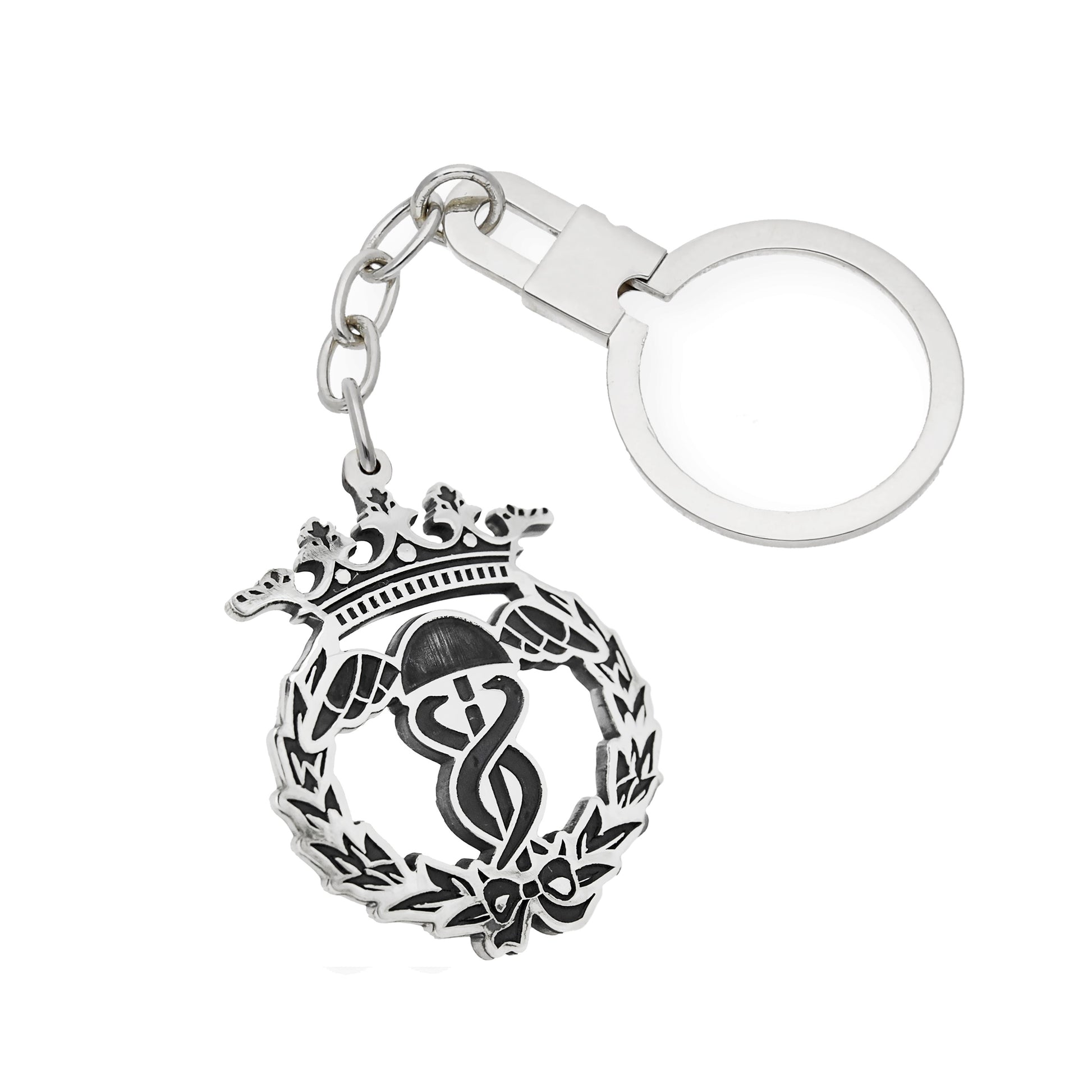 Llavero Insignia de Turismo y Finanzas en Plata de Ley 925