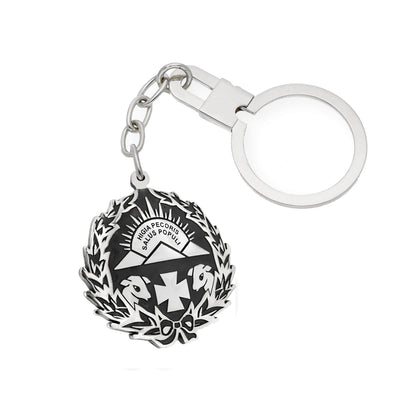 Llavero Insignia de Veterinaria en Plata de Ley 925