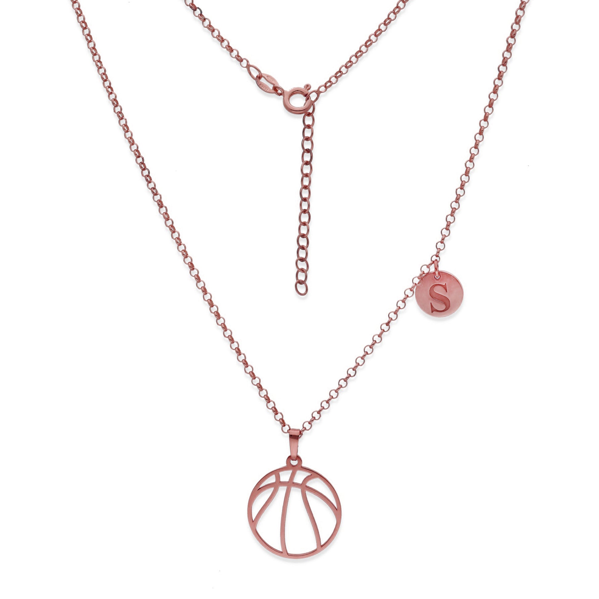 Colgante Balón Baloncesto en Plata de Ley 925