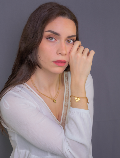 Pulsera Sister Love en Plata 925 y Baño de Oro 18k