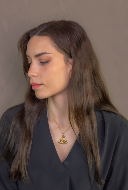 Colgante Ecografía Personalizado en Plata 925 con Baño de Oro 18k