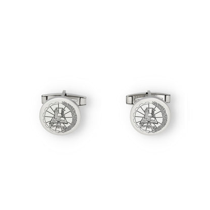 Gemelos Insignia de Ingeniería Química en Plata de Ley 925