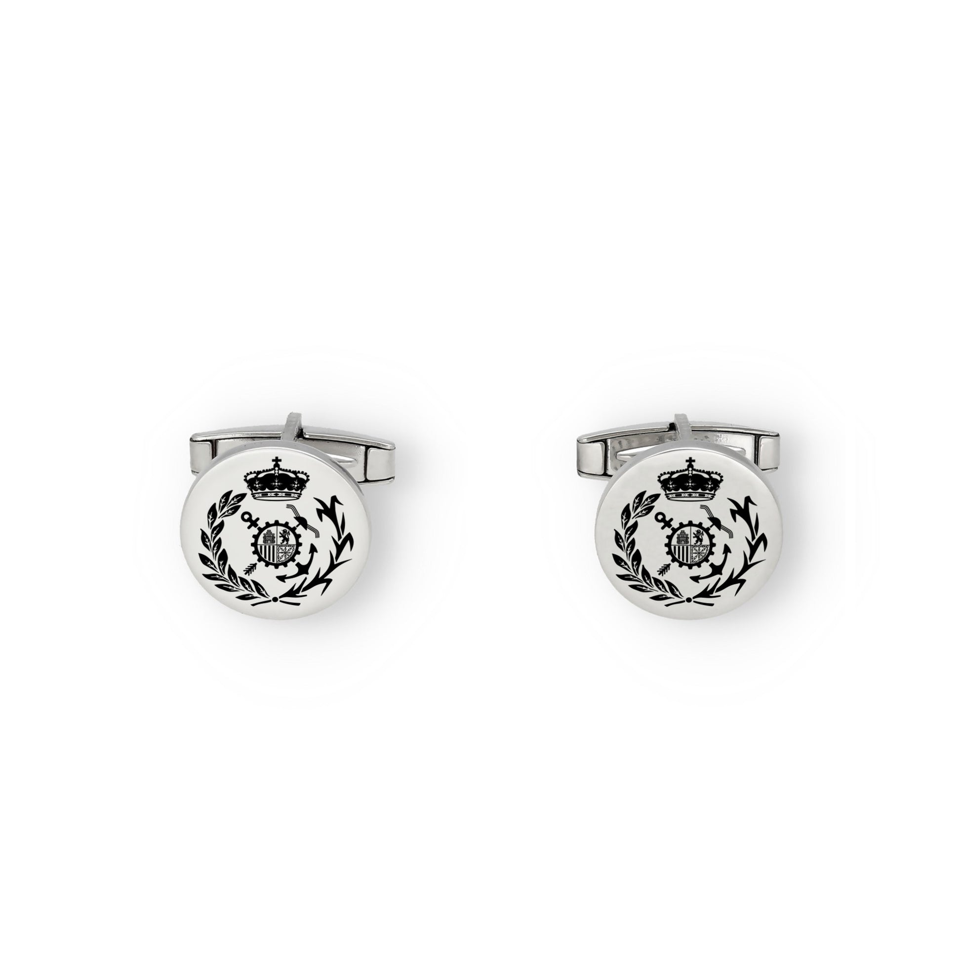 Gemelos Insignia de Aduanas en Plata de Ley 925