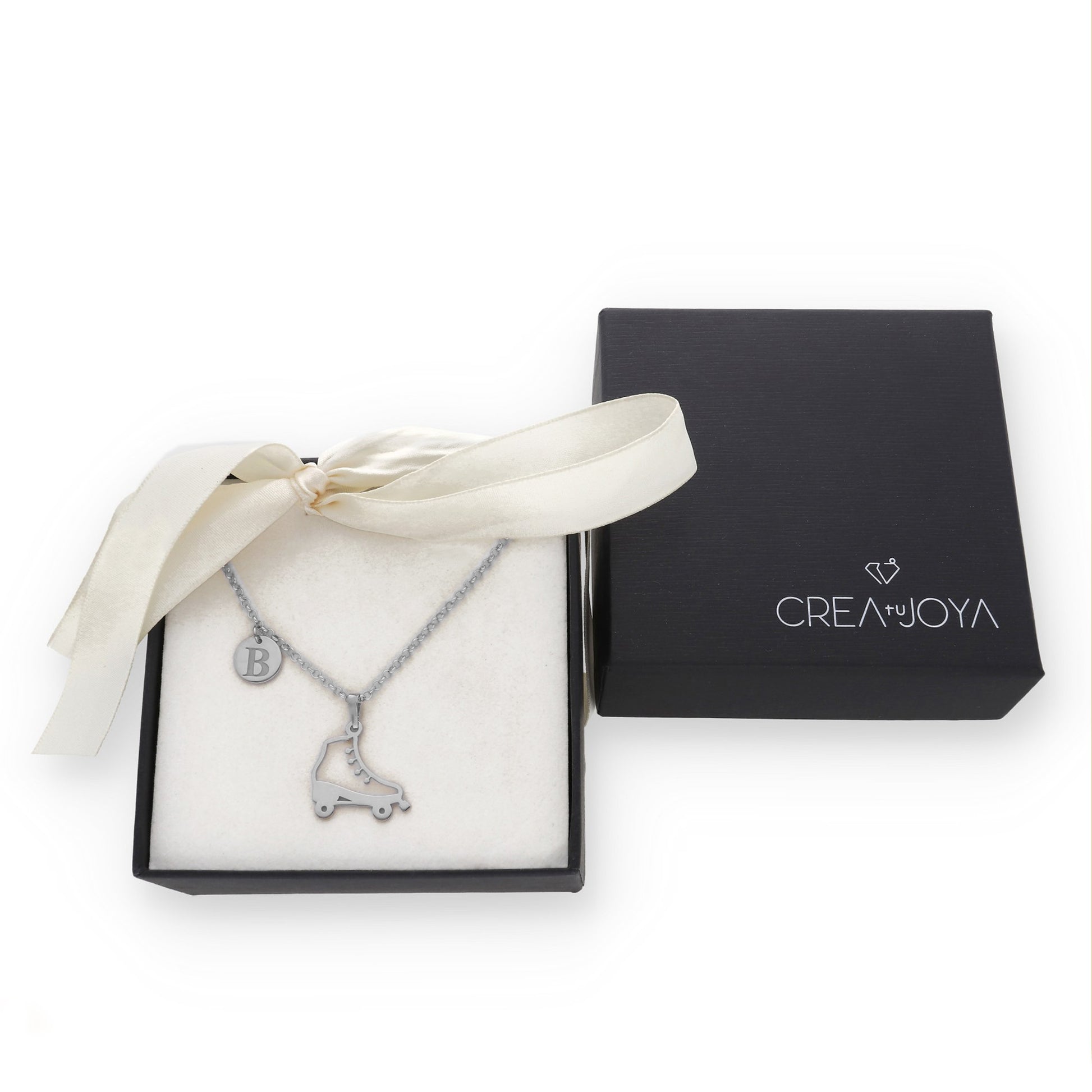 Colgante Patinaje en Plata de Ley 925 y baño Oro 18k