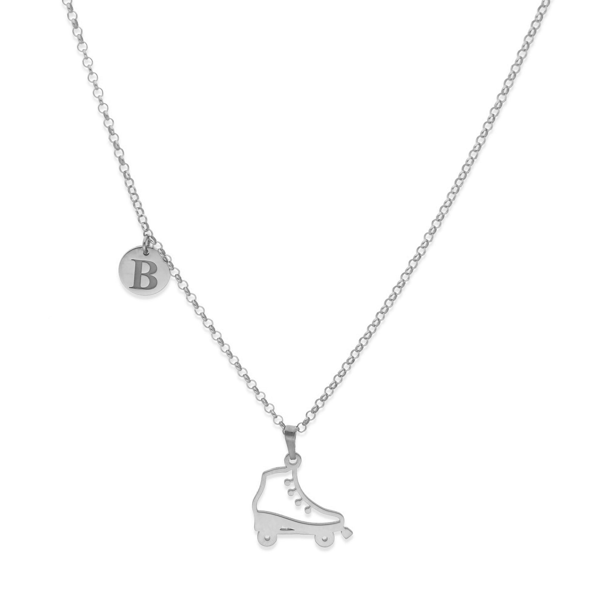 Colgante Patinaje en Plata de Ley 925 y baño Oro 18k