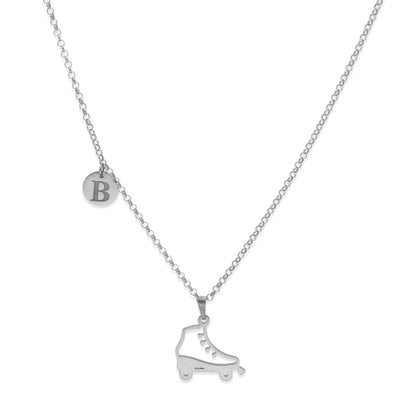 Colgante Patinaje en Plata de Ley 925 y baño Oro 18k