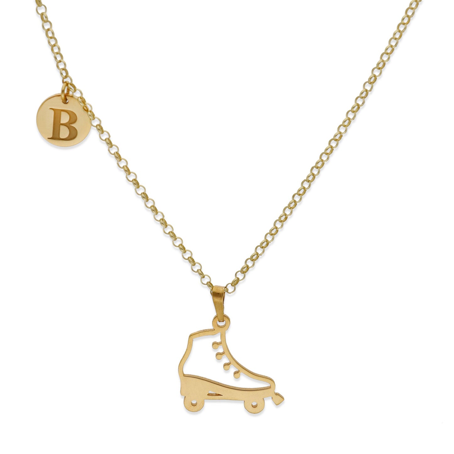 Colgante Patinaje en Plata de Ley 925 y baño Oro 18k