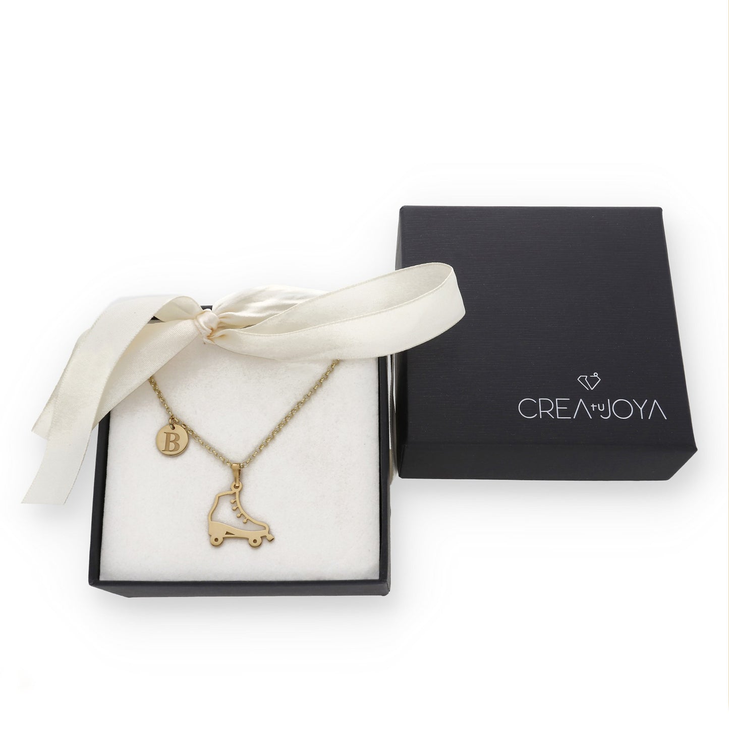 Colgante Patinaje en Plata de Ley 925 y baño Oro 18k